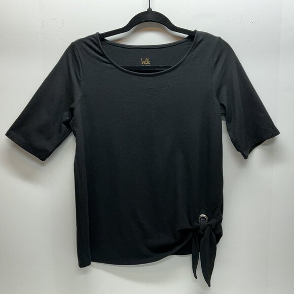 XS -TripleLuxe Grommet Side Tie T-shirt NIP - Picture 2 of 7